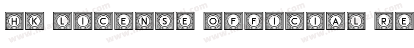 HK License Official Regular字体转换